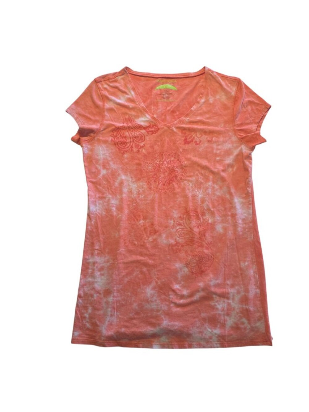 Earth Yoga Shirt Pink Tie-Dyed Organic Cotton Bamboo Sustainable Boho XXL